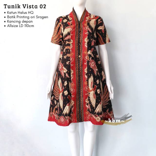 Tunik Vista katun  ori batik solo