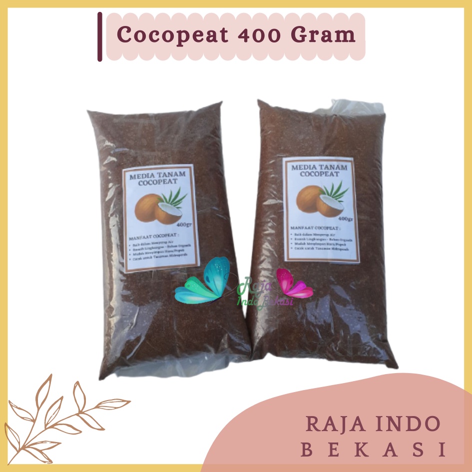 Rajaindobekasi Media Tanam Cocopeat Organik Hidroponik 400gr Media Tanaman Serbuk Sabut Kelapa Halus Belum Fermentasi Cocopeat Bukan 1 Kg 1 Karung Reptil Hamster Blok