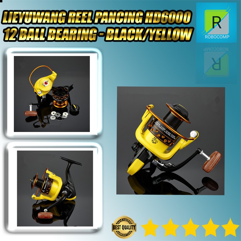 LIEYUWANG Reel Pancing HD6000 12 Ball Bearing