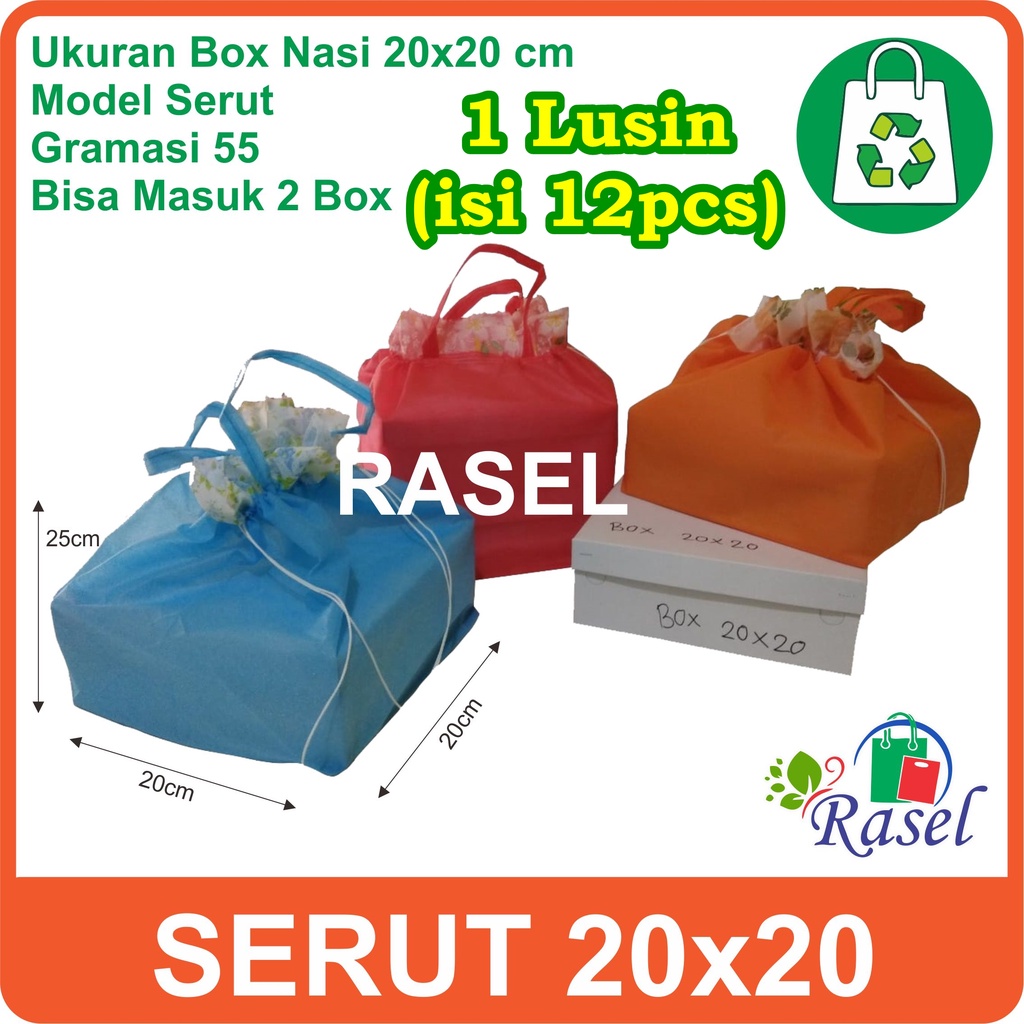 

12pcs Tas serut 20x20 box 1pack / 1lusin