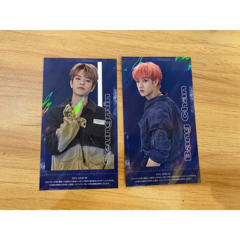 stray kids holo tog japan photocard seungmin bangchan chan pc benefit