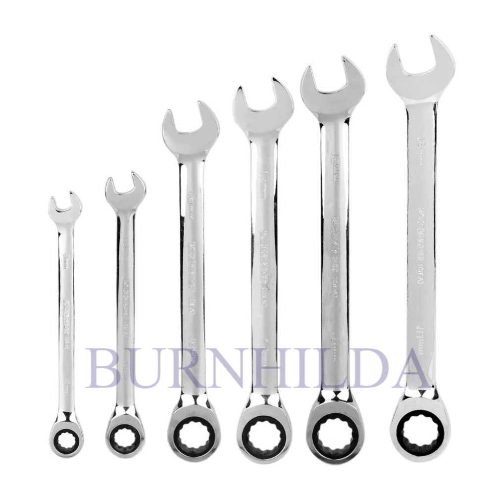 Kunci Pas Dual Head Combination Ratchet Wrench 8mm