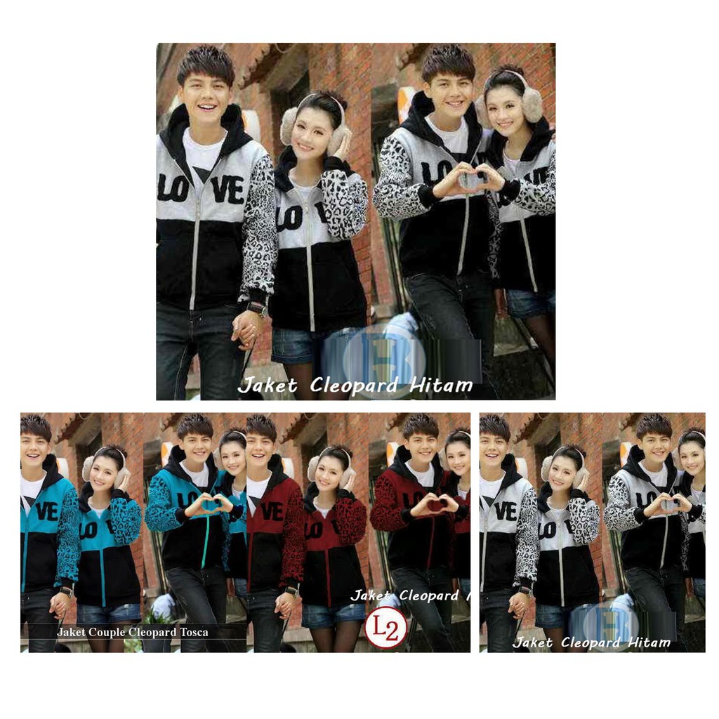 jaket couple murah kopel jacket hoodie zipper terbaru motif macan berkualitas keren CLEOPARD