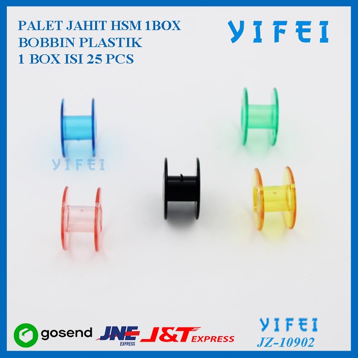 Bobbin/Spool Plastik Warna (Mesin Jahit Portable)/Spul Plastik Portable Multifungsi/YIFE10902