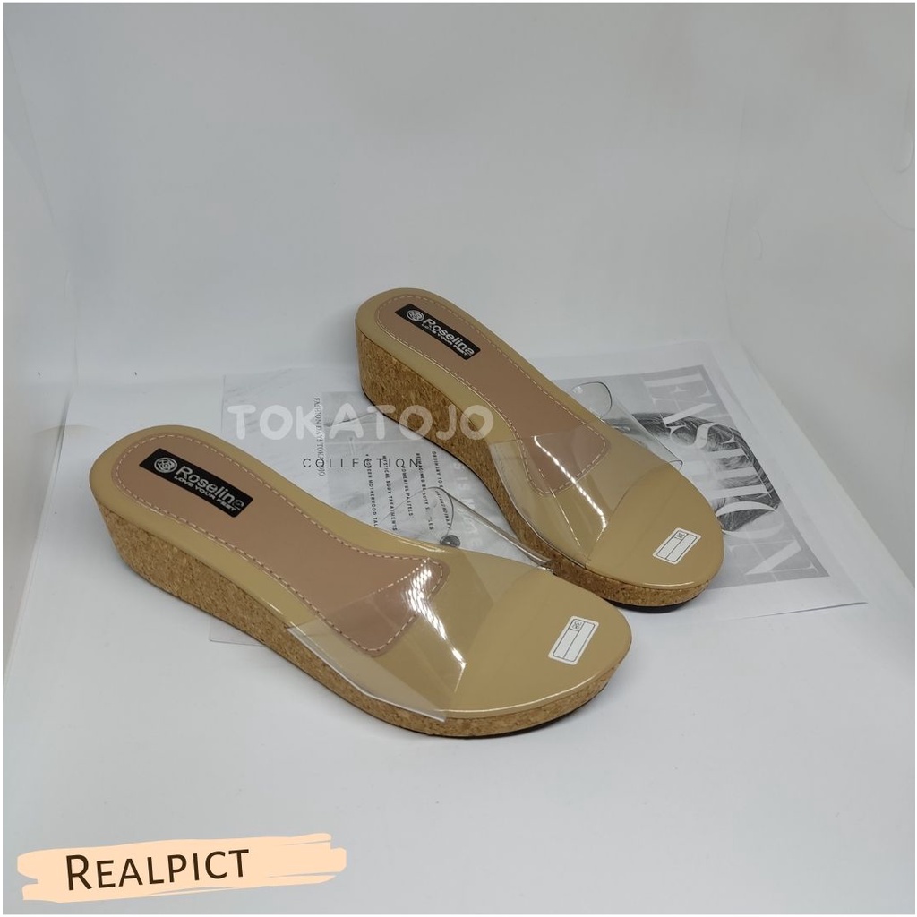 Sandal wedges 5 cm terbaru mika premium terbaru sandal wanita cassual terbaru trendy harga termurah realpict