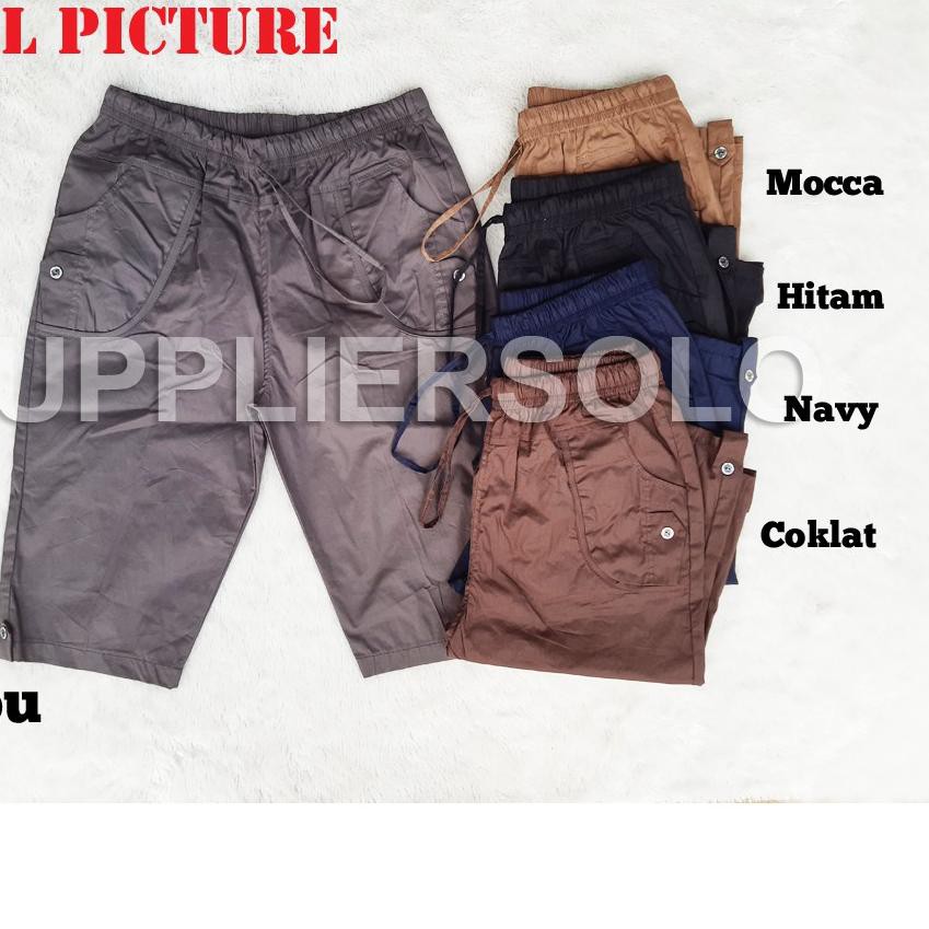 MuRah CELANA PENDEK WANITA JUMBO KATUN STRETCH UKURAN XXL / CELANA BIGSIZE WANITA XXL KATUN STRETC