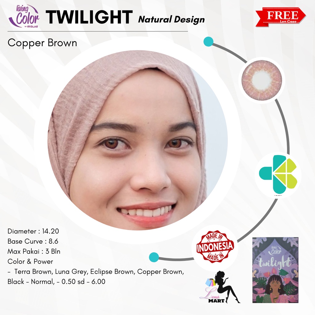 SOFTLENS TWILIGHT BY IRISH LAB NORMAL DIA. 14.20mm NATURAL LOOK