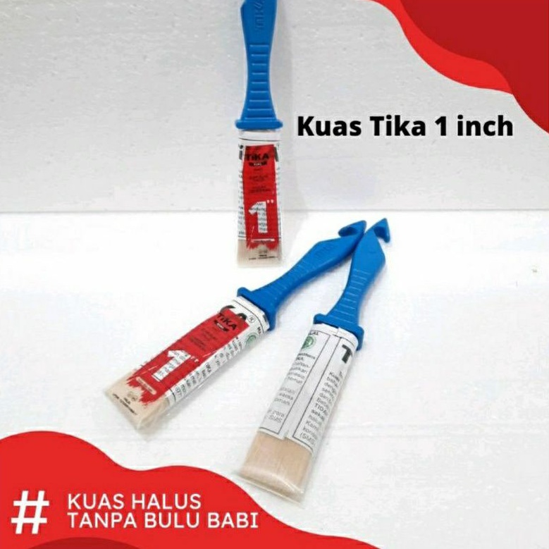 

Kuas Tika 1" Inch Lebar 2,5 Cm Bebas Bulu Babi Halal MUI