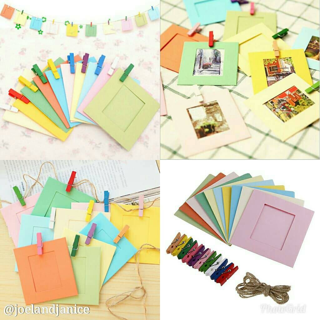 Bingkai Foto 10pcs Colorful DIY Hiasan Dinding