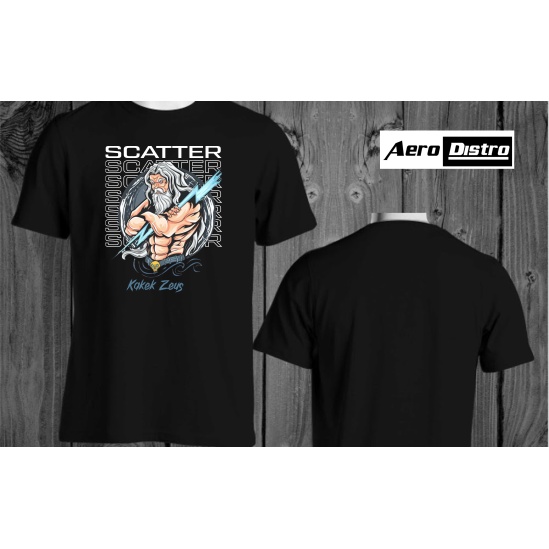 Kaos T-Shirt Distro Premium Kakek Zeus/Kaos Kakek Zeus