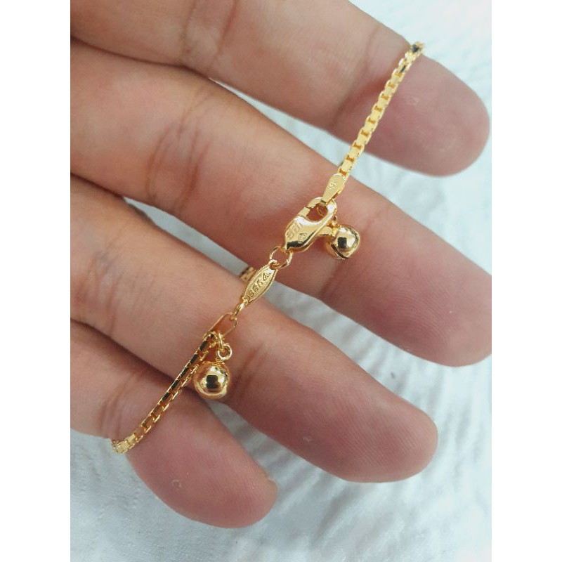 gelang tangan italy santa mainan klintingan emas 70% 700 70 % 4 gr an