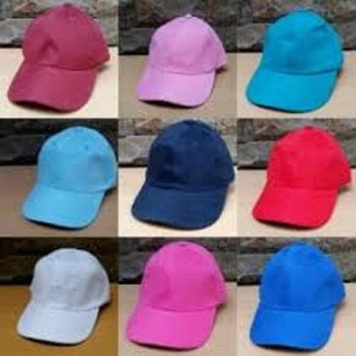 Topi Baseball Anak Warna Polos