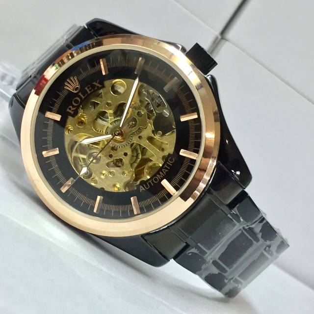 Jam tangan Pria Rolex Big Chain Blackrose