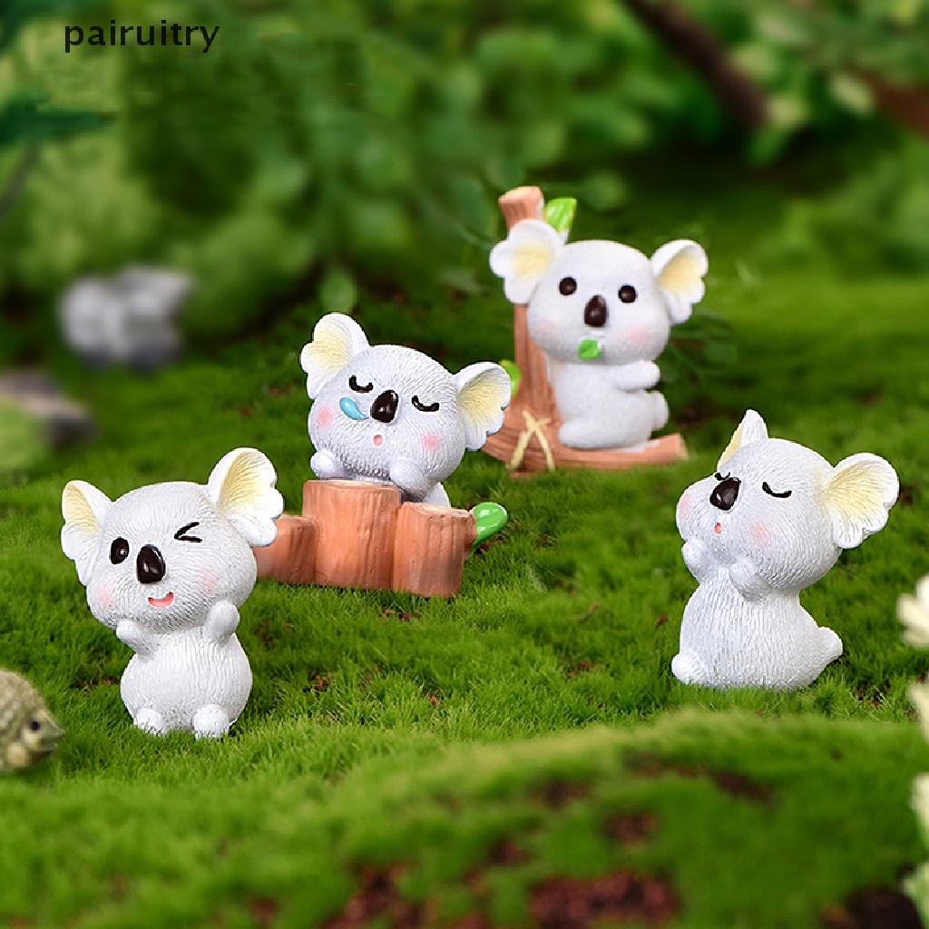 Ornamen Miniatur Koala micro landscape Untuk Dekorasi Rumah