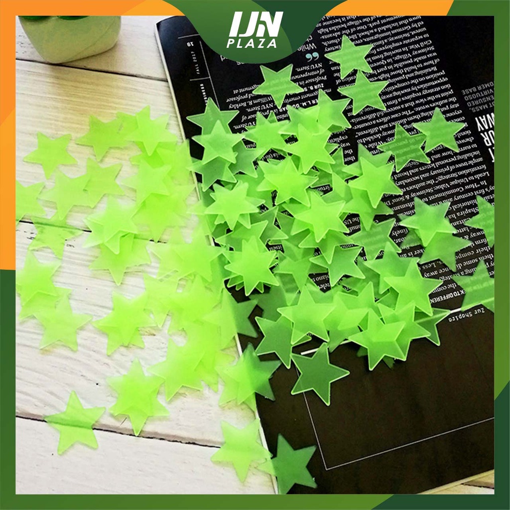 ❤ IJN ❤ Stiker Bintang Isi 100 Pcs Sticker Glow In The Dark Hiasan Dekorasi Rumah