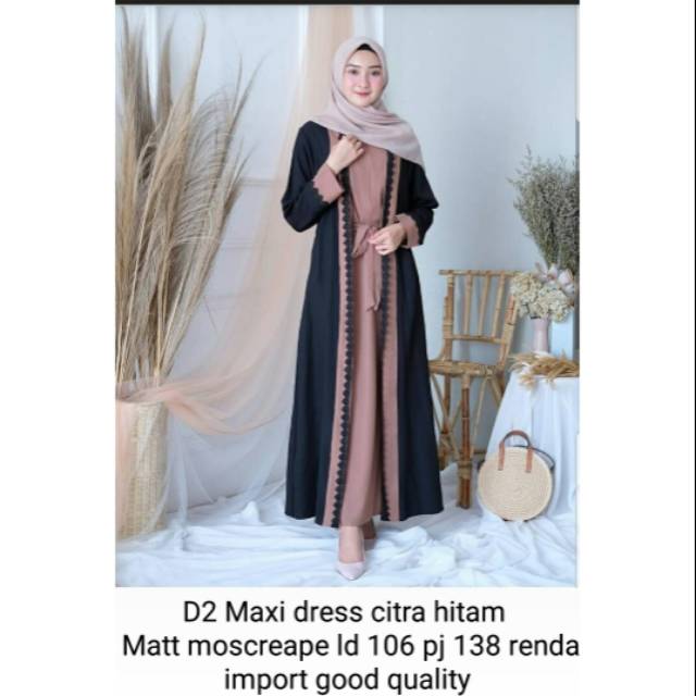 Maxi dress citra/gamis citra modern