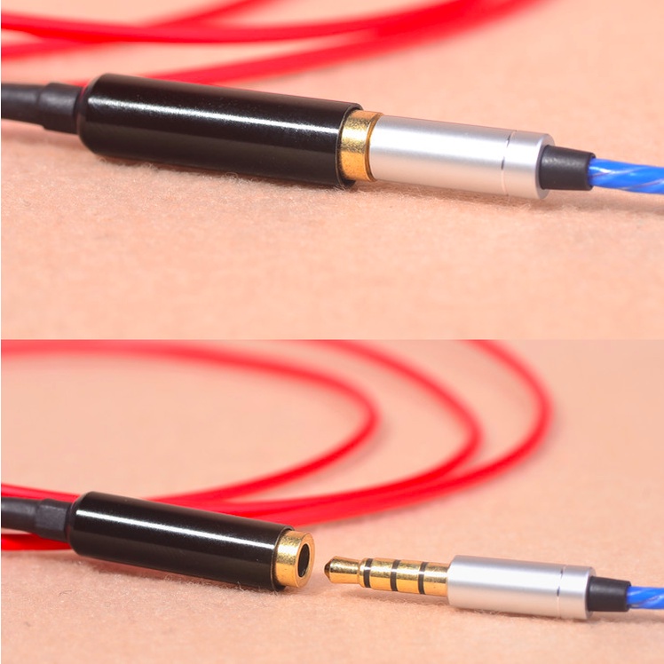 Audio Extension Cable With Microphone Volume Control Kabel Sambung