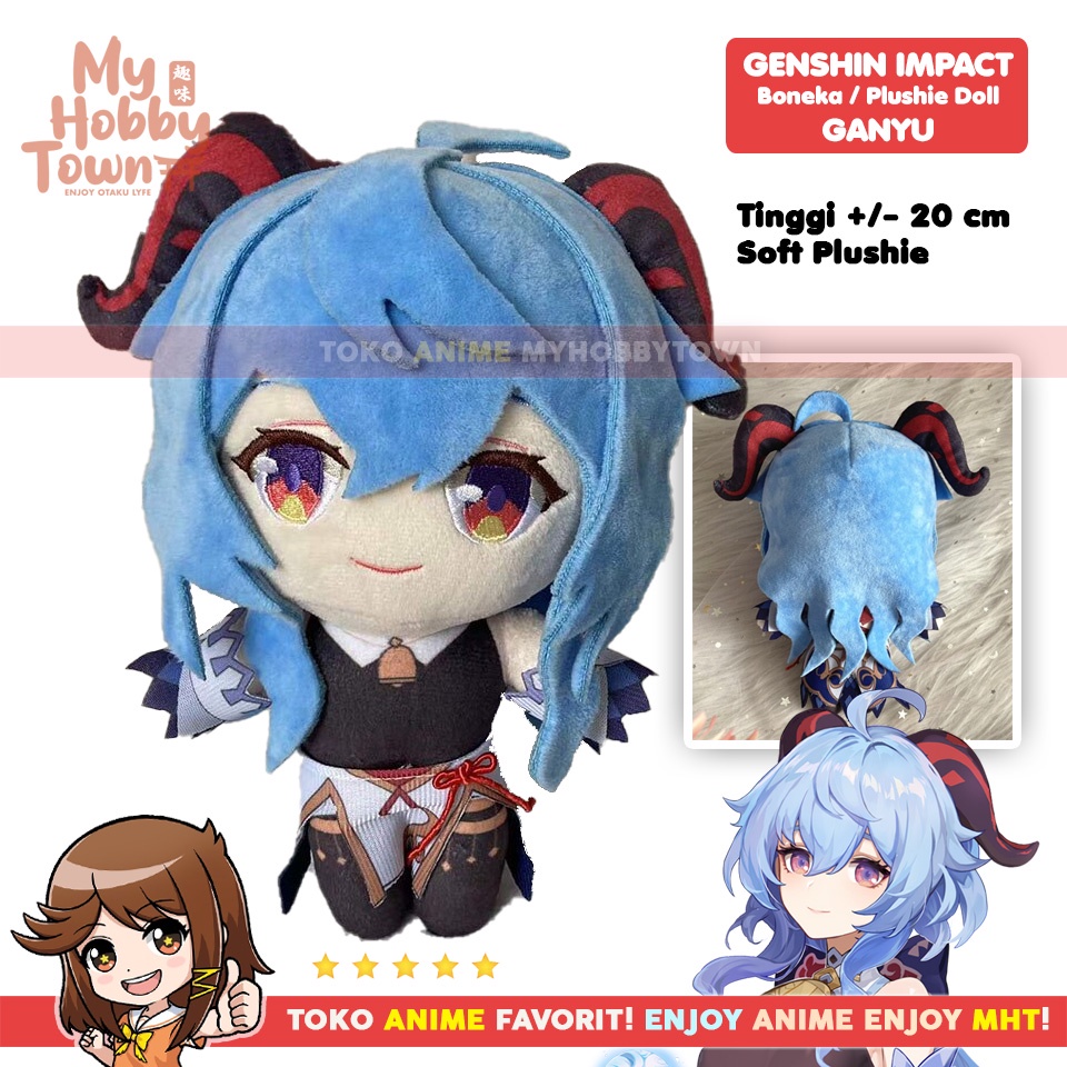 Boneka Anime Karakter Genshin Impact Ganyu Plushie Doll