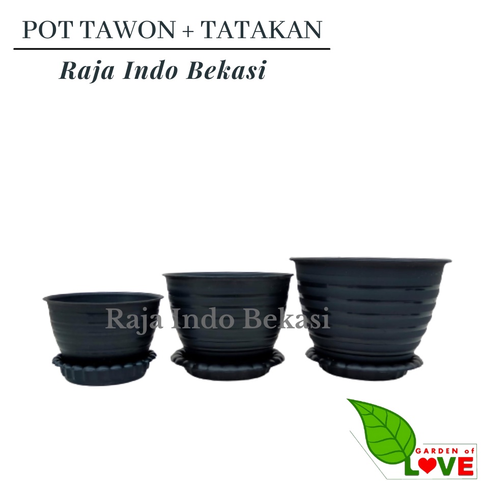 Pot Tawon Mdn 12 + Alas Mawar 12 Hitam Putih Pot Ulir Tawon Madu Pirus putih 10 12 15 17 18 20 21