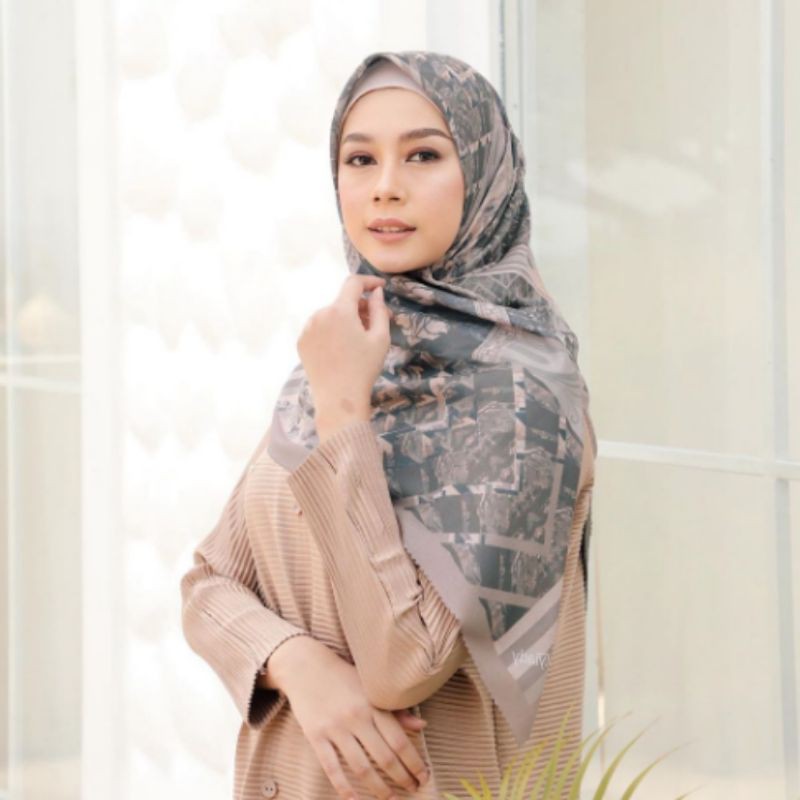 HIJAB SEGI EMPAT VOAL MOTIF LASERCUT PREMIUM TERBARU BEST SELLER || Dulchi abu