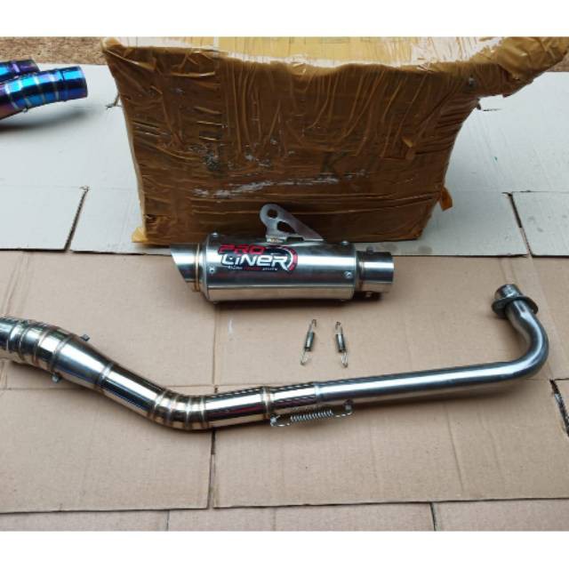 Knalpot proliner for all motor bebek leher kolong. Knalpot  bebek termurah