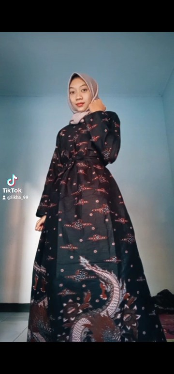 Ms Gamis Batik Sriwedari Maxi Katun Bumil Allsize Dan Jumbo