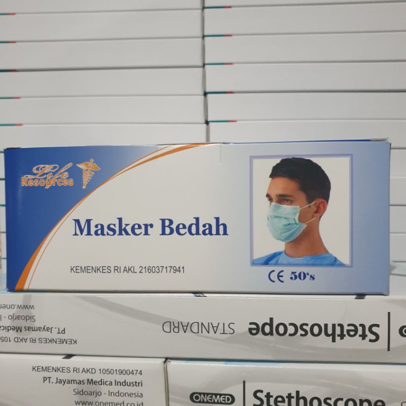 Masker Medis 3ply Masker Earloop 3 ply Masker Bedah Surgical Mask