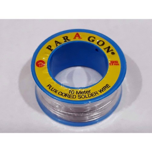 Timah Solder cap PARAGON 10M 10 Meter Roll KECIL Flux Tinol 0.8mm