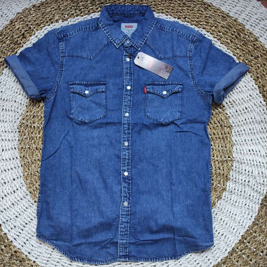 KEMEJA DENIM PENDEK PRIA/KEMEJA DENIM PRIA/KEMEJA PENDEK/DENIM PENDEK PRIA/KEMEJA PENDEK COWOK