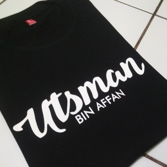 TSHIRT BAJU KAOS UTSMAN BIN AFFAN / TSHIRT BAJU PRIA MURAH DISTRO