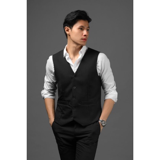 Suit Exde Vest Black MALE ID Blazer Vest Hitam Pria Original Branded