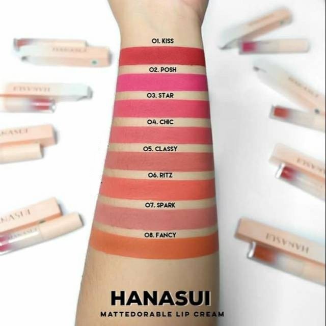 [HML] HANASUI MATTEDORABLE LIPCREAM - 8 VARIAN - HANASUI LIPCREAM