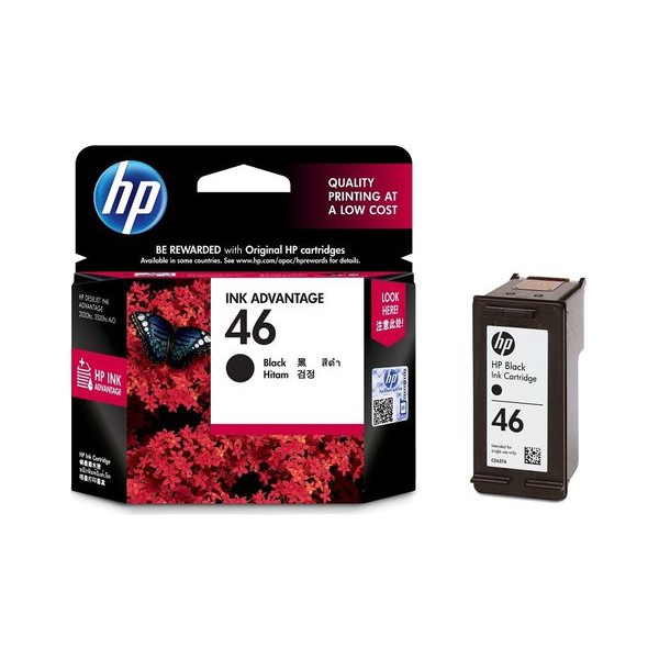 Tinta HP 46 Black Original FOR 2520hc 2020hc