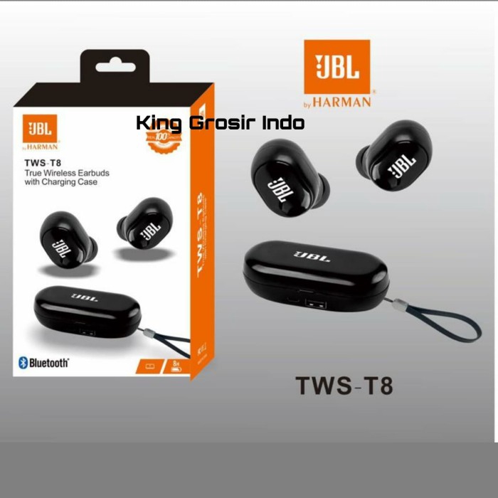 Headset Bluetooth JBL TWS T8 True Wireless Earbuds TWS-T8