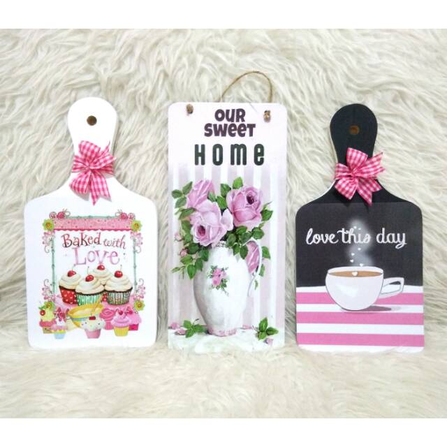 Hiasan dinding walldecor talenan kayu