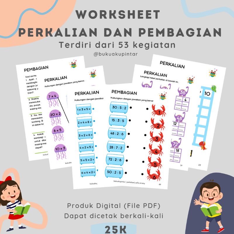 Worksheet perkalian dan pembagian