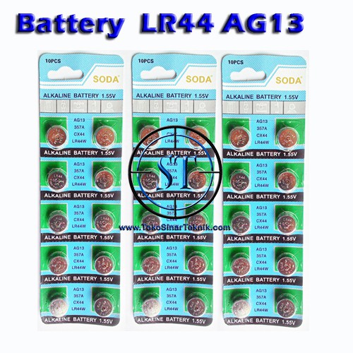 Battery LR44/Baterai LR44/AG13 Batery Kancing Jam Tangan LR 44 AG 13