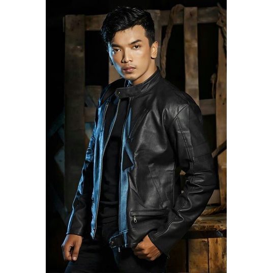 Jaket Kulit SK-98-Jaket Kulit Pria-Jaket Biker-Jaket Keren-Jaket Casual-Jaket Cowok