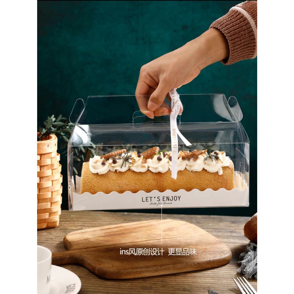 

Box Mika Roll Cake Premium, Kotak Mika Roll Cake Jinjing, Gift, Hampers, Packaging | GM01