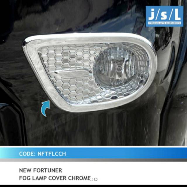 Cover foglamp Fortuner 2008-2012 chrome jsl