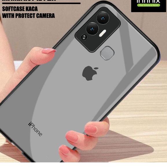 Bagus Dipakai.. Softcase Glass Kaca INFINIX HOT 12i HOT 12 PLAY [K01] Casing Terbaru INFINIX HOT 12i