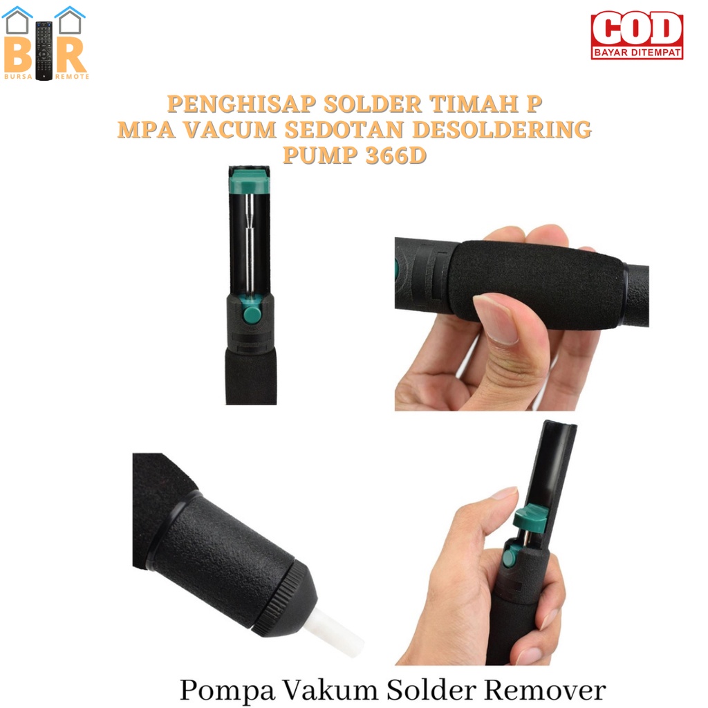 Penghisap Solder Timah POMPA VACUM Sedotan Desoldering PUMP 366D