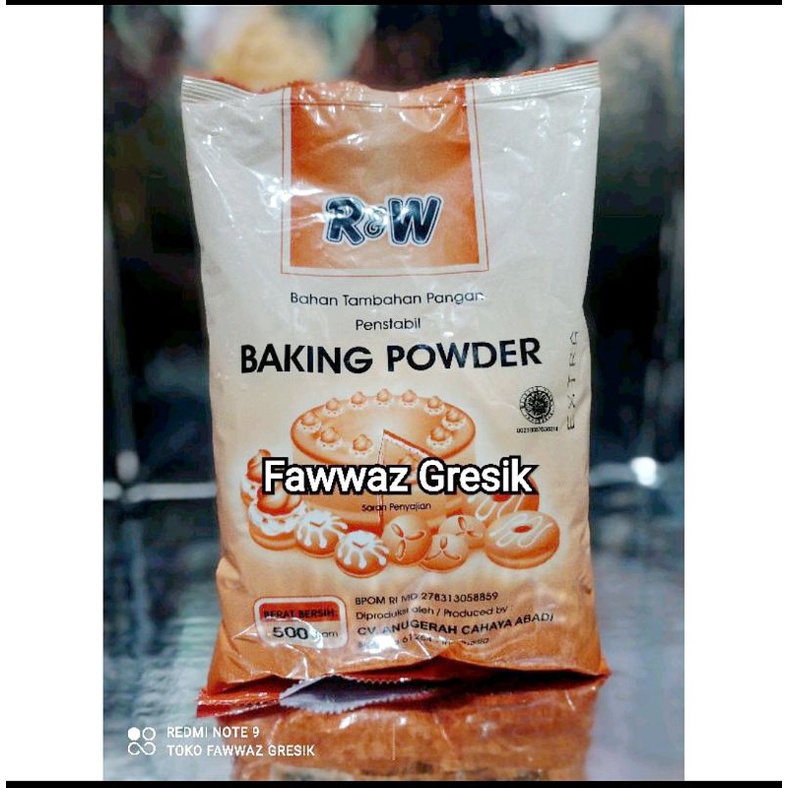 R&amp;W Rajawali Baking Powder Extra Orange 500gr