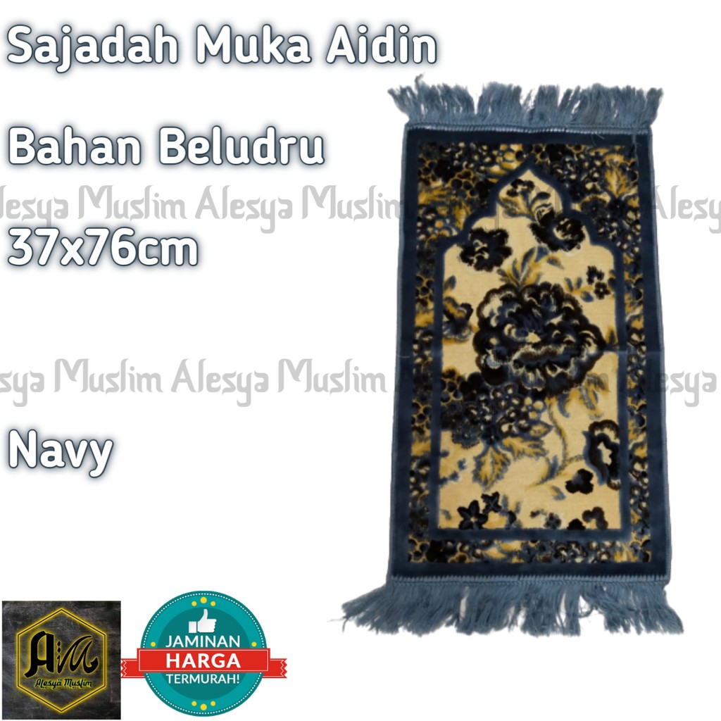 Sajadah Muka Aidin Beludru/Best Seller/Harga Grosir/Bisa Bayar di Tempat