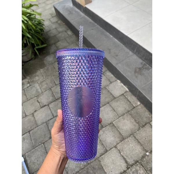 Tumbler Starbucks Stud Studded Translucent Blue Limited Edition