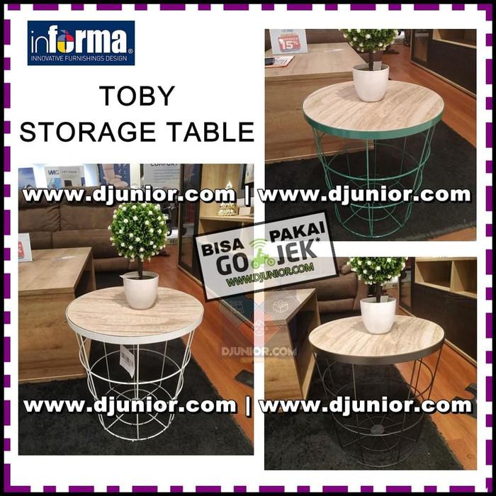 Meja | Informa - Toby Meja Sudut / Meja Keranjang Tamu / Storage Table