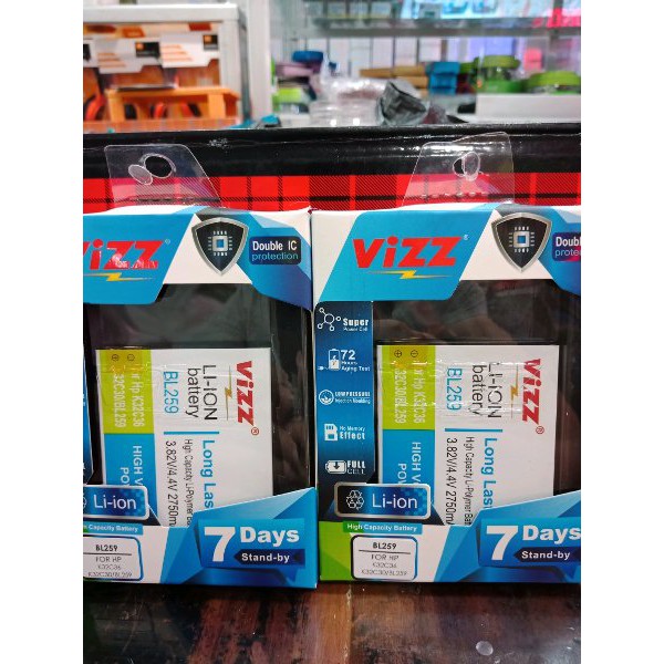 Baterai Vizz BL242 BL259 Lenovo A6000 K3 K5 Plus A6020 A6000 Plus Double Power Ori