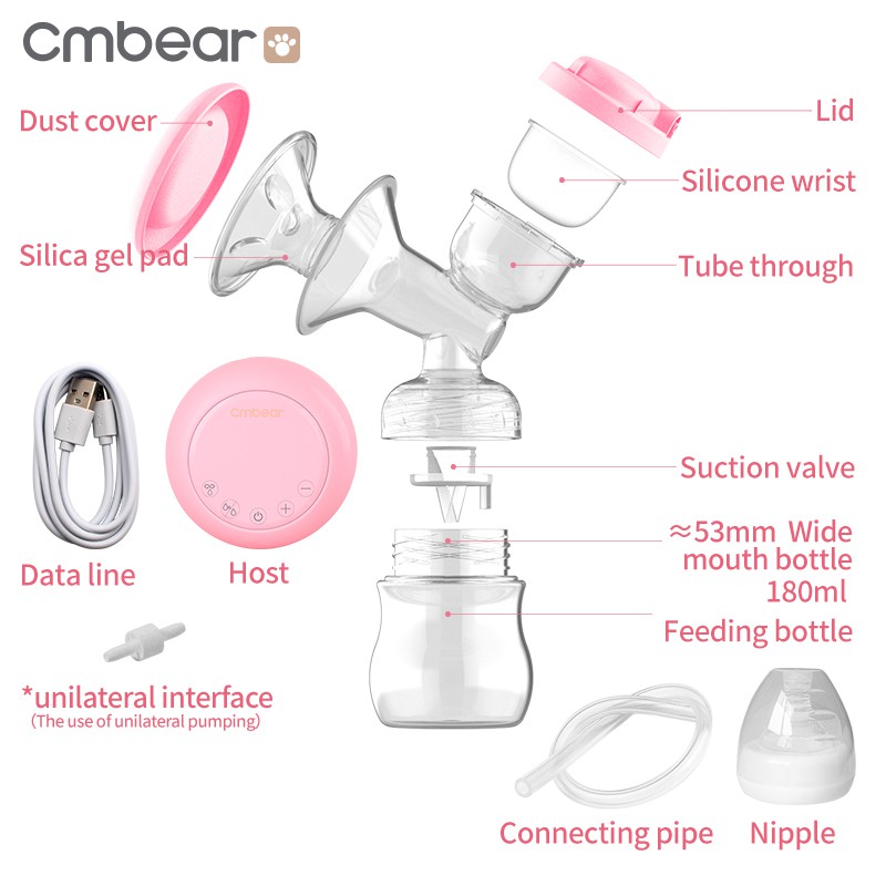 [ Rechargeable ] Cmbear Pompa ASI Elektrik / Single Electronic Breast Pump BPA Free