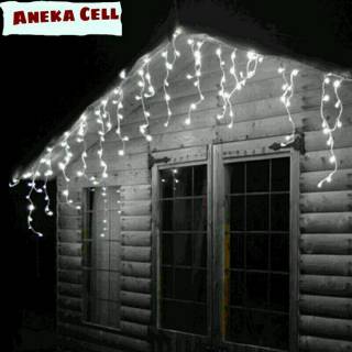 [READY 4METER] Lampu Natal Tirai LED Curtain Light