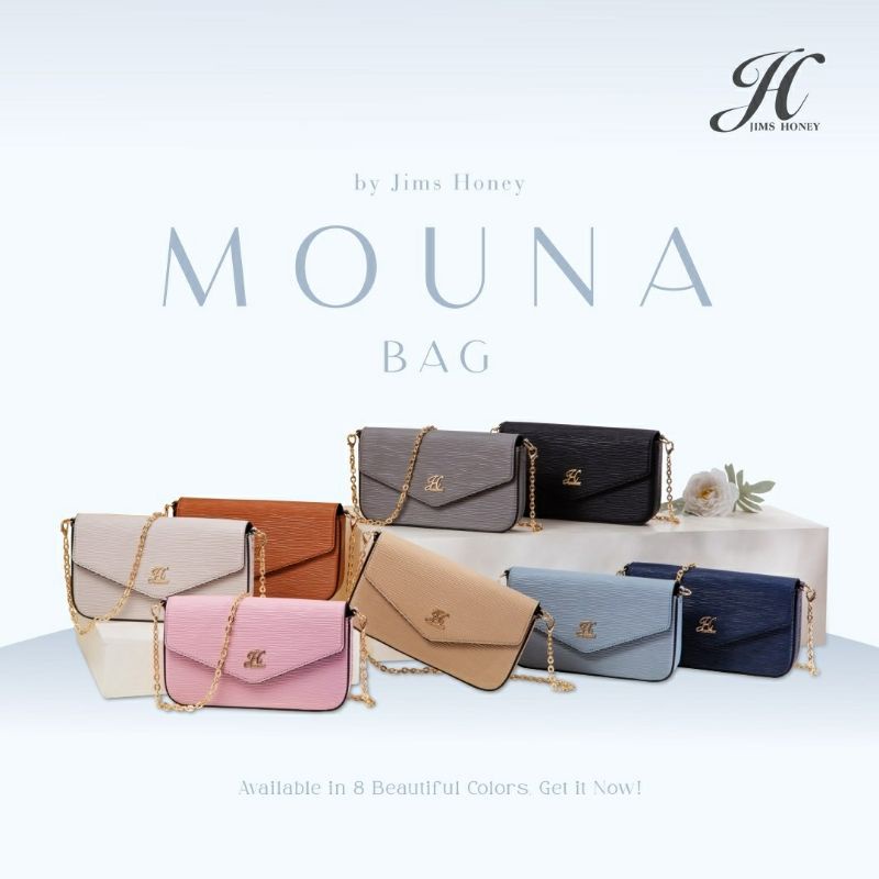 Mouna Bag Jims Honey Original Tas Selempang Wanita free box wallet card holder clutch realpic cod